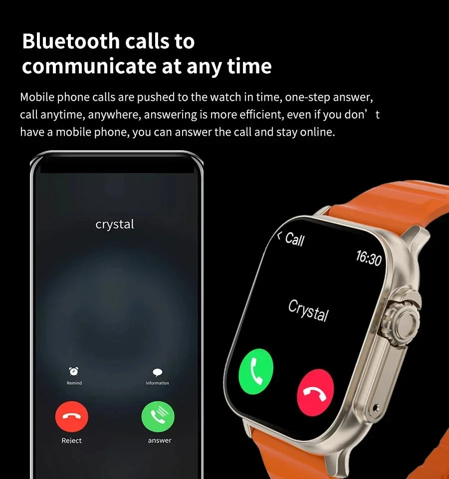 2026 Smart Watch - 2.01" HD Screen, Bluetooth Calls, Health & Fitness Tracker, Multi-Sport Mode, Compatible with Android & iOS