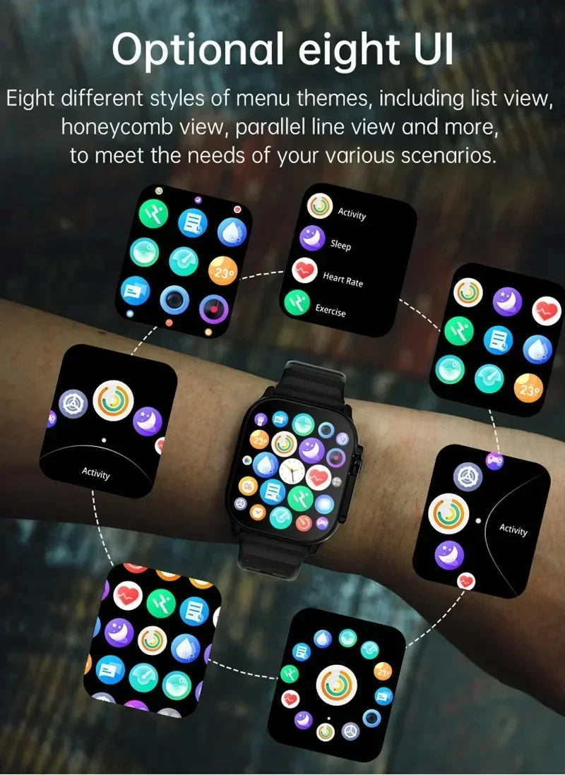 2026 Smart Watch - 2.01" HD Screen, Bluetooth Calls, Health & Fitness Tracker, Multi-Sport Mode, Compatible with Android & iOS